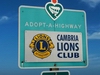 Lions-Schild am Highway 